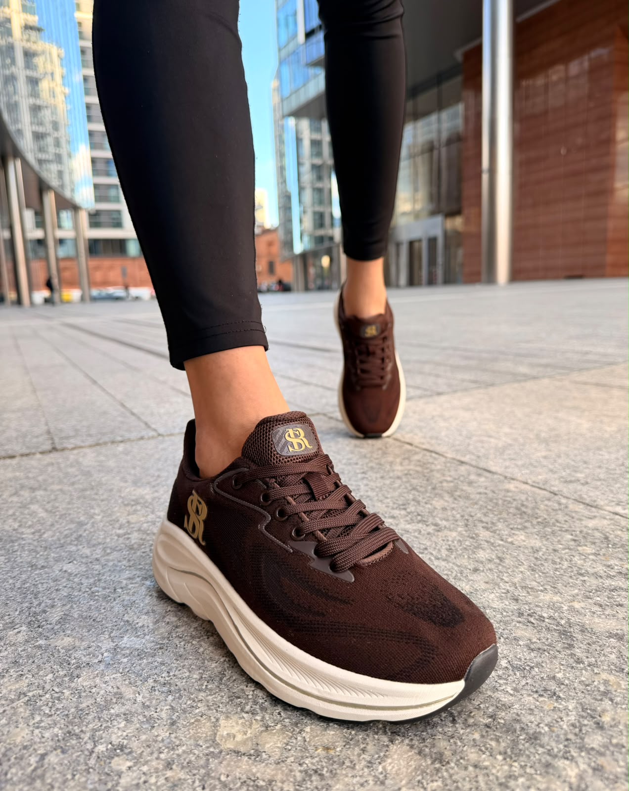 Sneakersy Damskie Sport Santorio 458 Czekolada